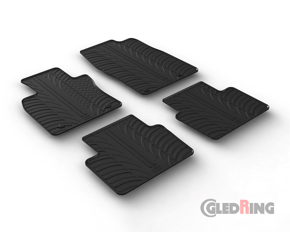 Alfombrillas goma para Mazda 3, 2019- (Hatchback, Manual & Automática)