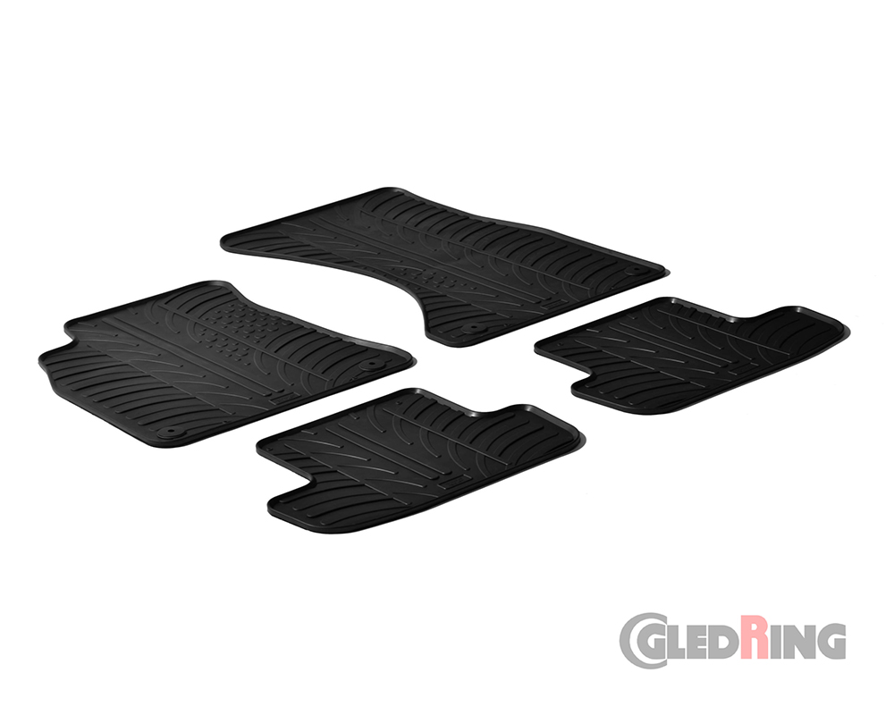 Rubber mats for Audi A4, 2007-2015