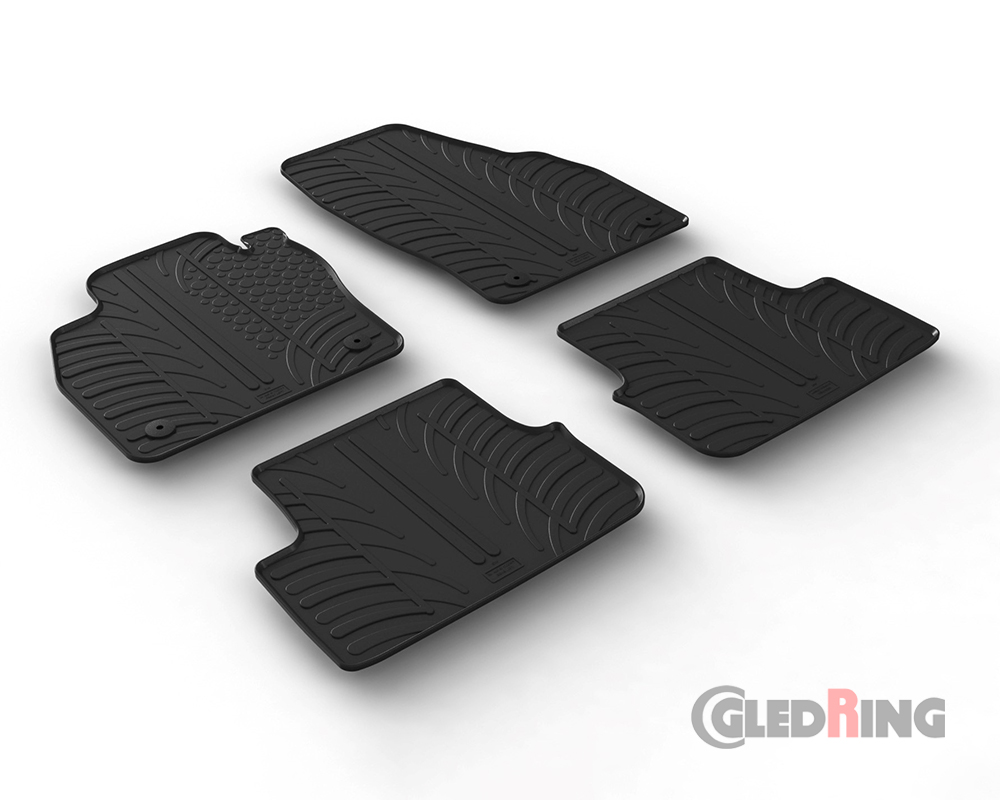Tapetes de borracha para Audi A1, 2018-