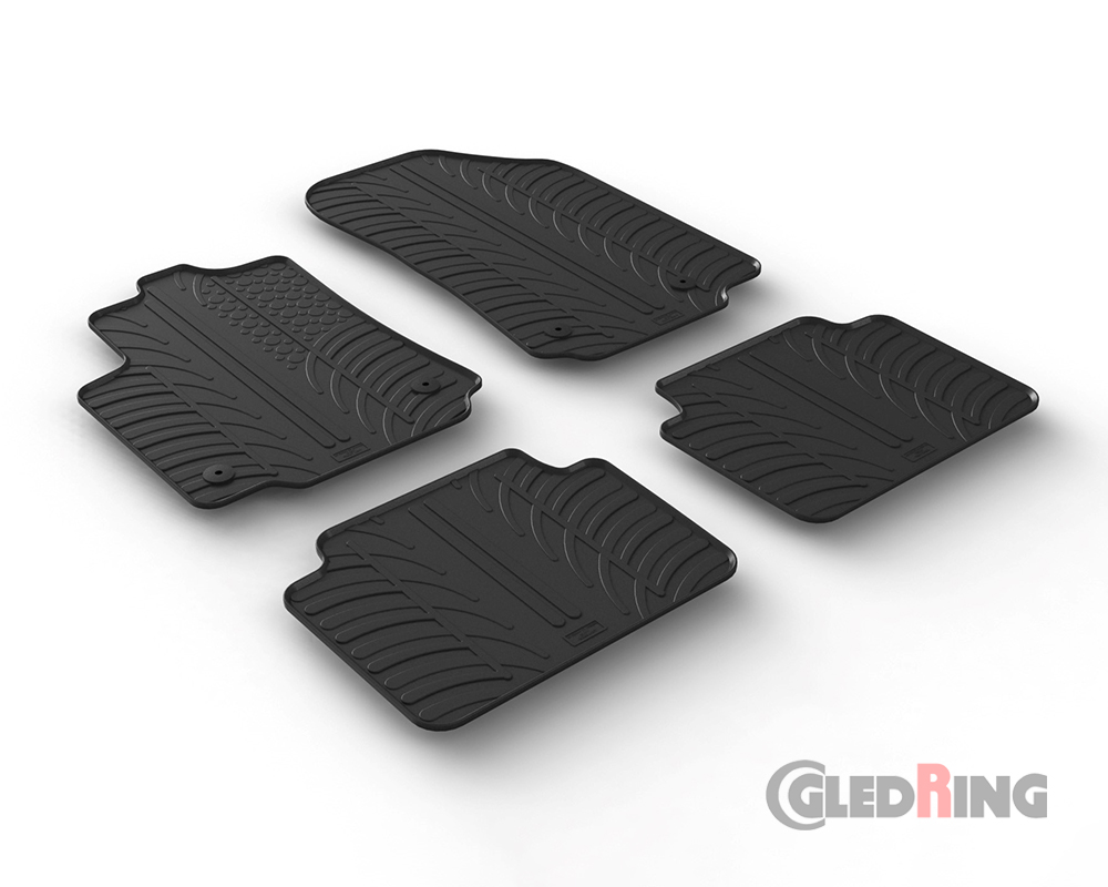 Tapetes de borracha para Citroen C3 Aircross, 2017-2024
